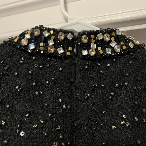 Vince Camuto Embellished Boucle Fit Flare Dress Sz 8 - Picture 5 of 6